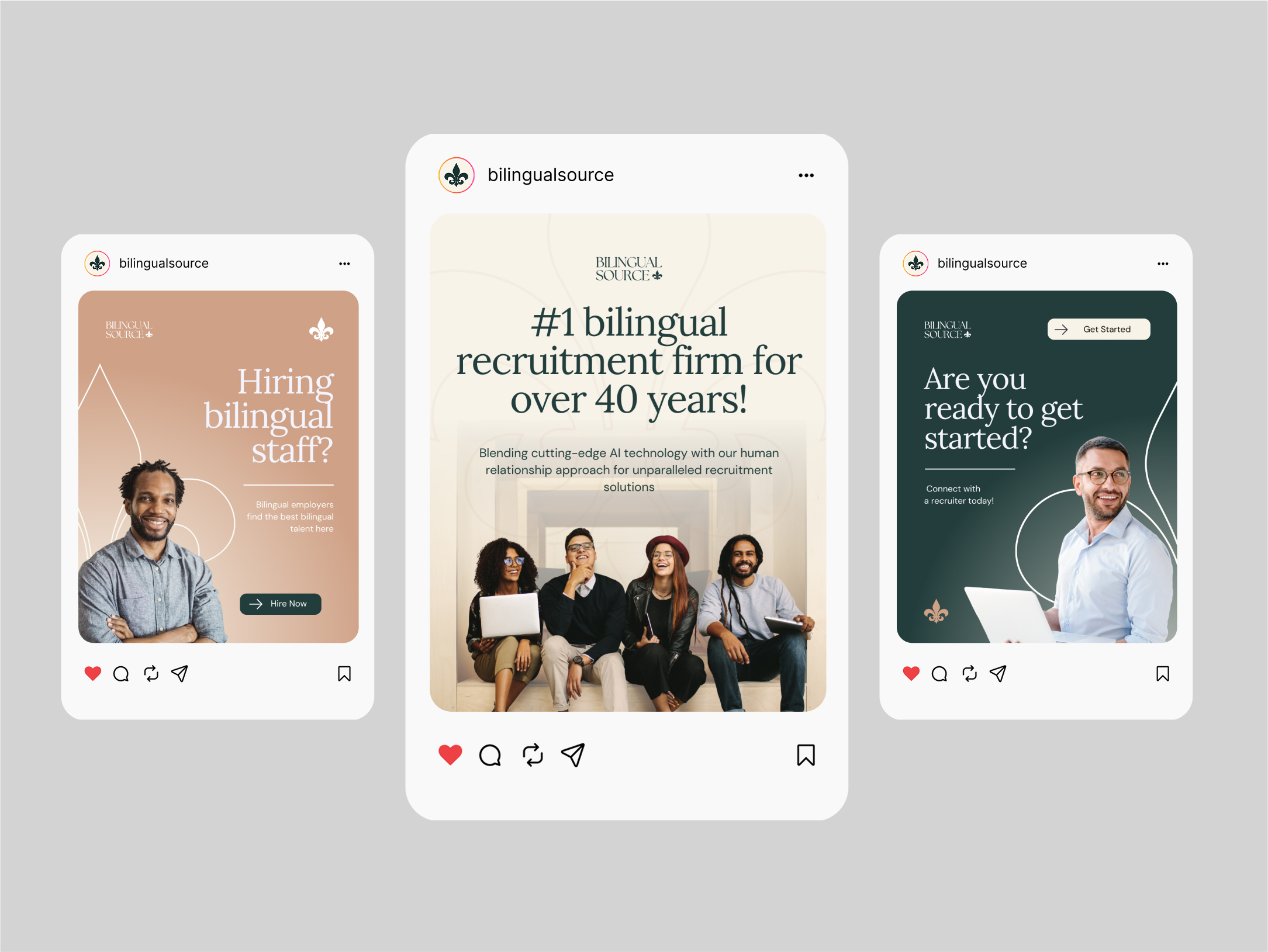 Bilingual Source content and media design