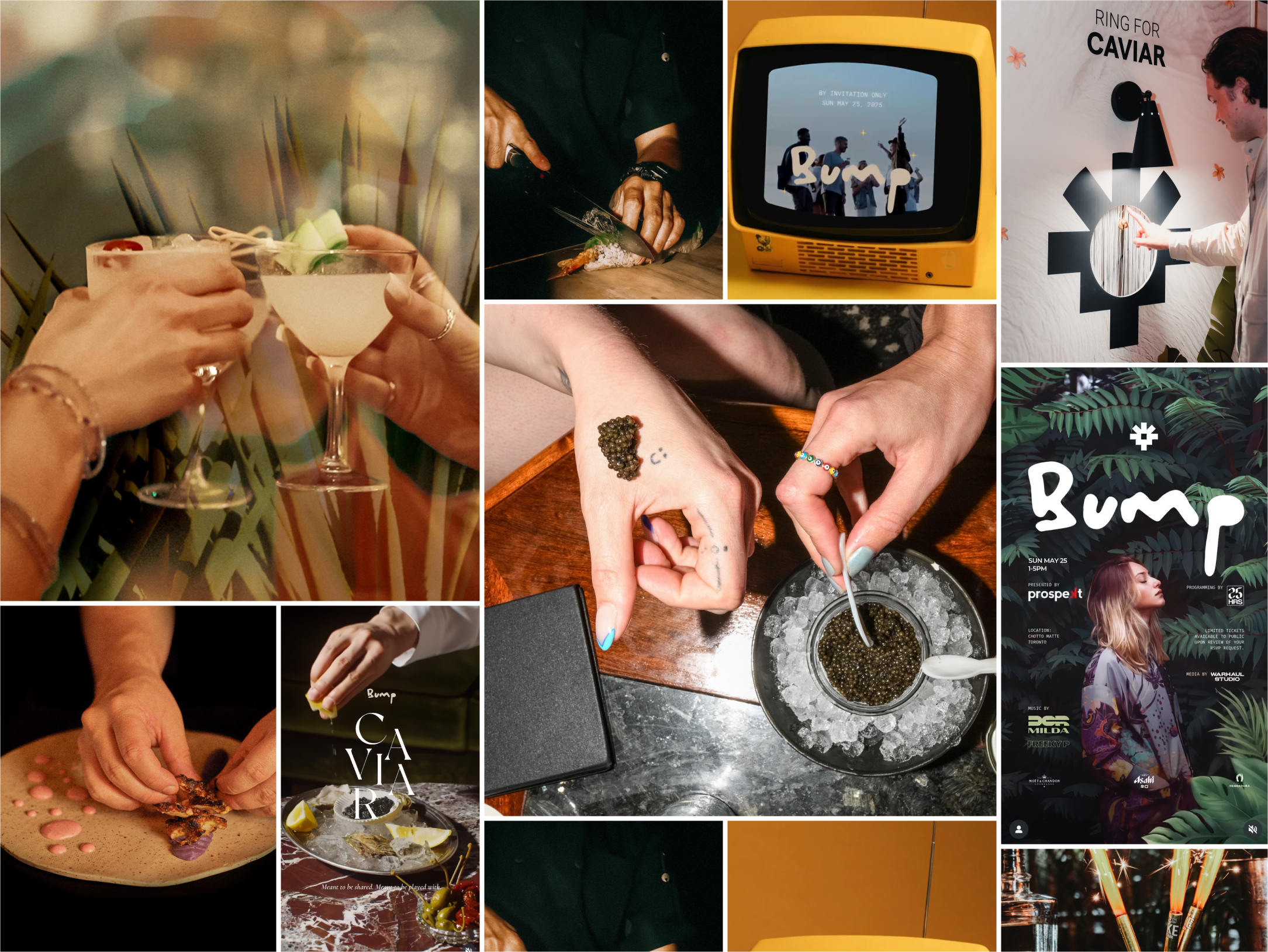 Chotto Matte Bump Caviar Event content media marketing