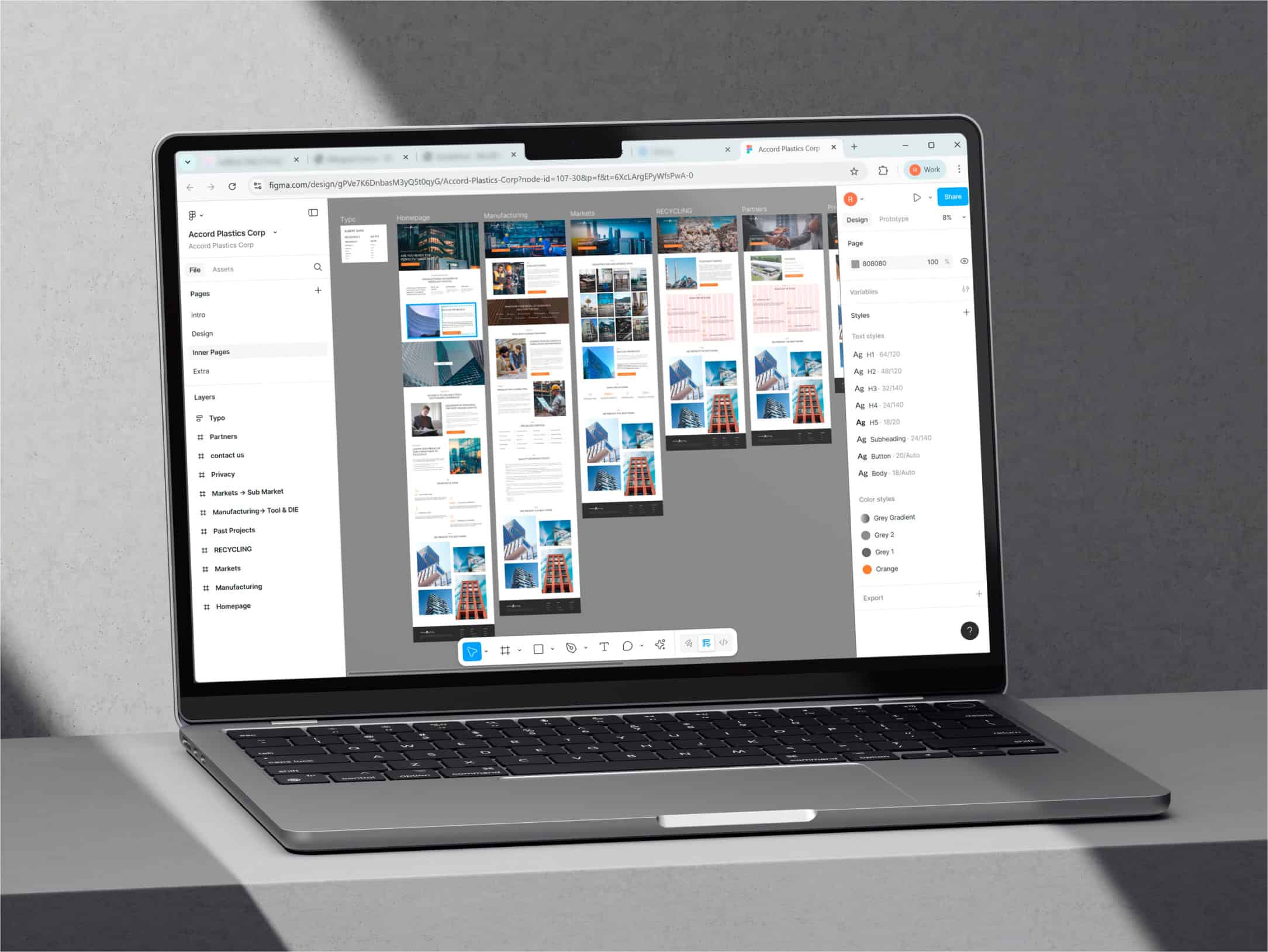 Accord Plastics manufacturing website development