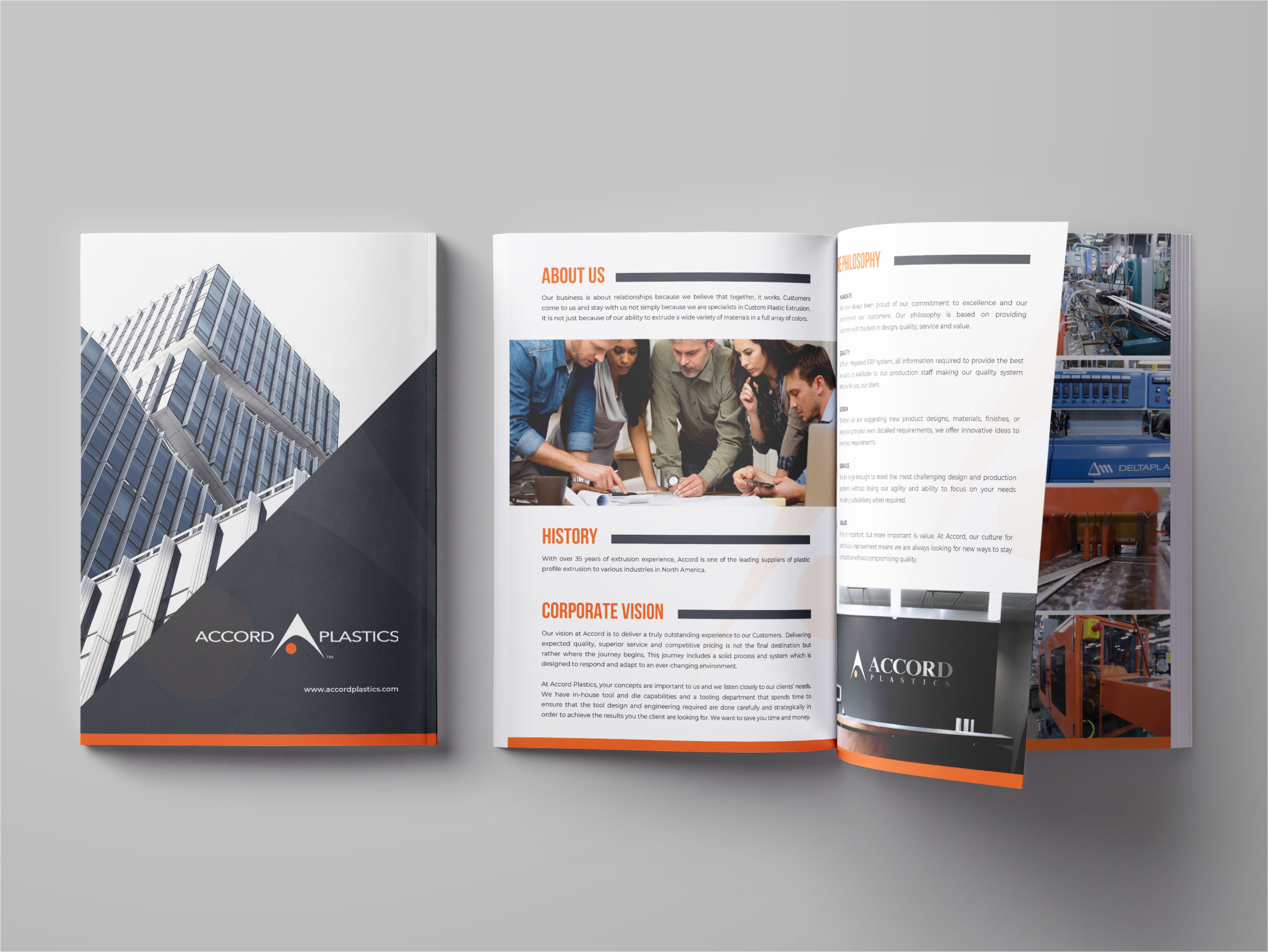 Accord Plastics manufacturing graphic design and creative