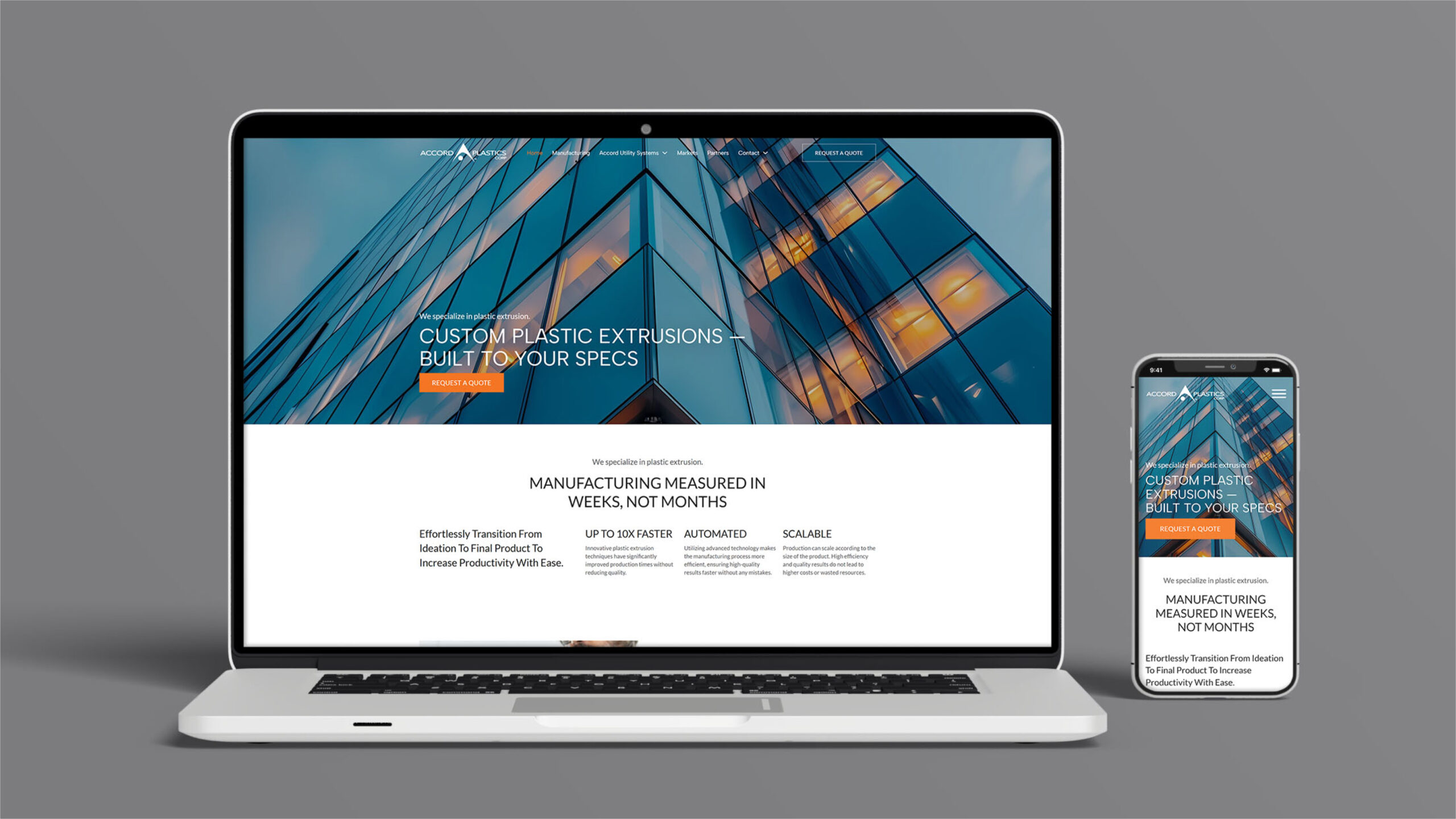 Accord Plastics manufacturing website development