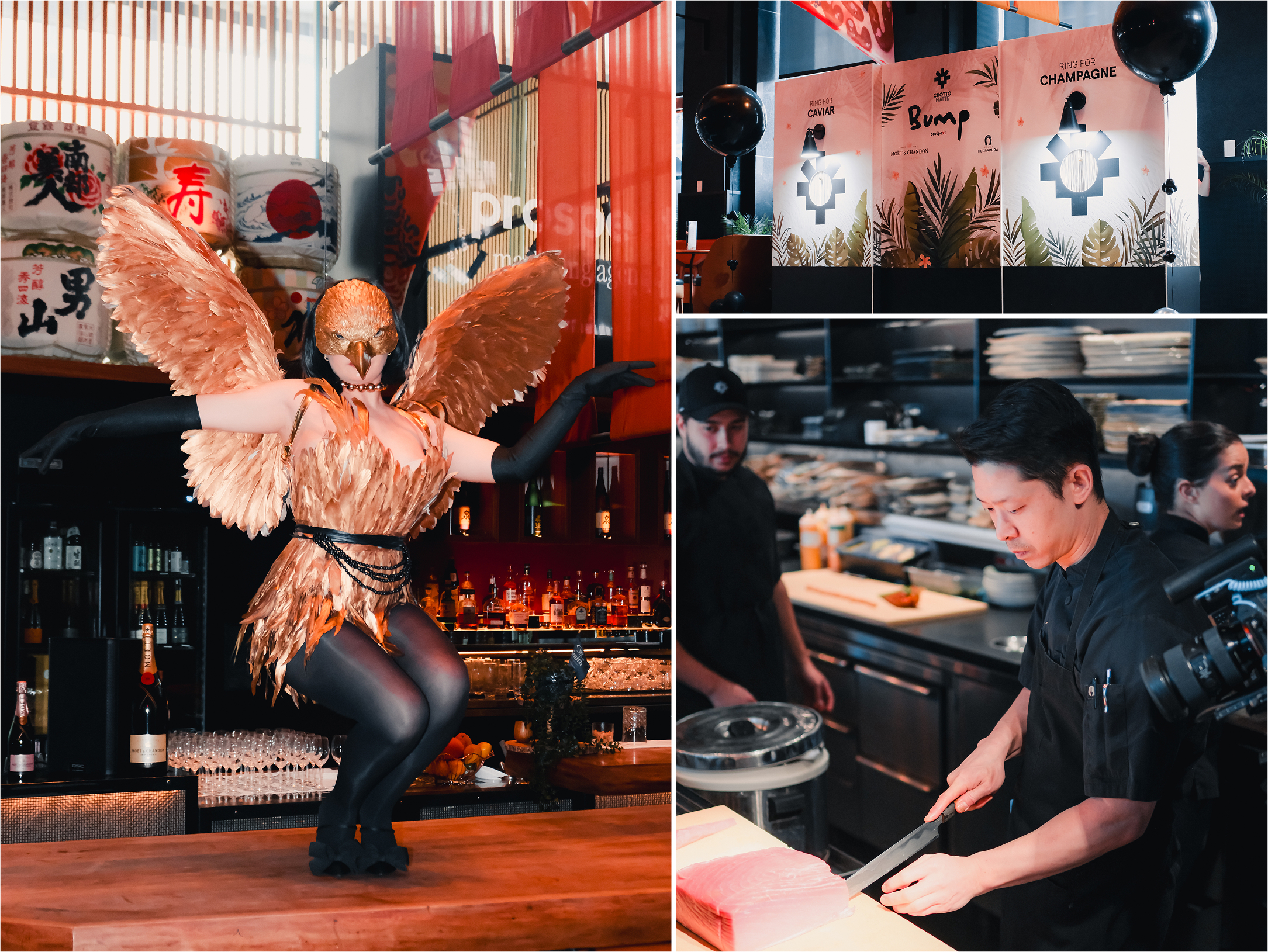 Chotto Matte Bump Caviar Event Staff & Performers